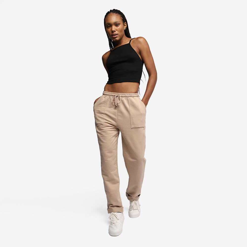 Calça Chino Feminina - Bege Camel