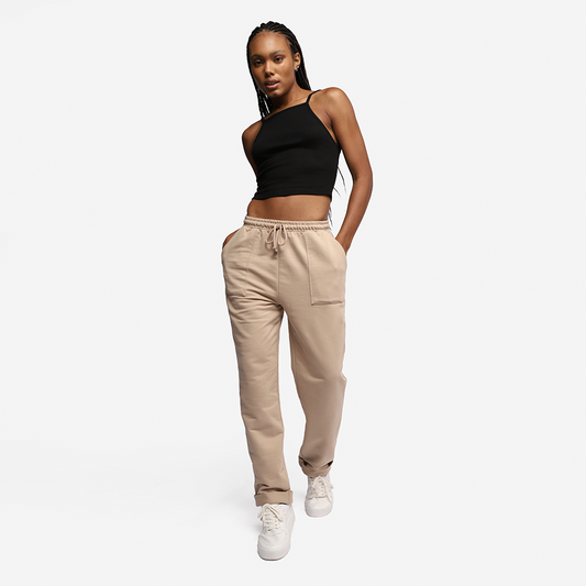 Calça Chino Feminina - Bege Camel