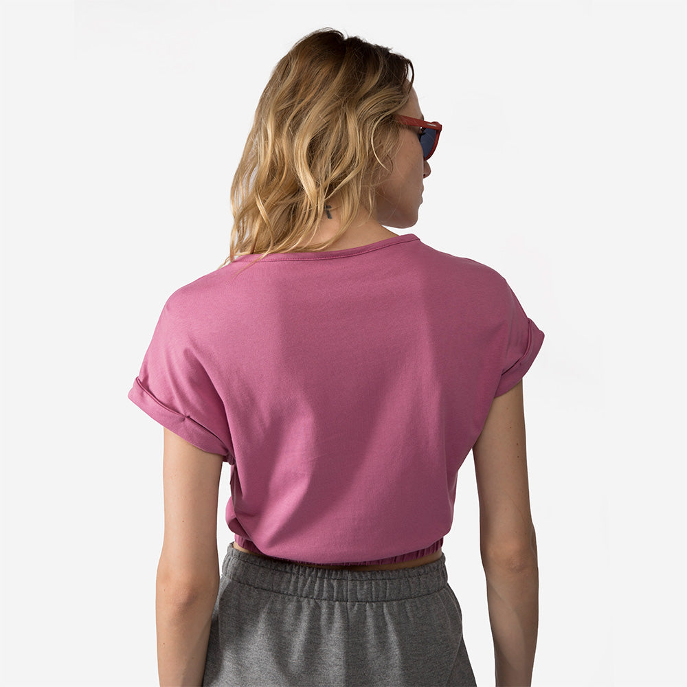 Cropped Elástico Algodão Premium Feminino - Roxo Purpura