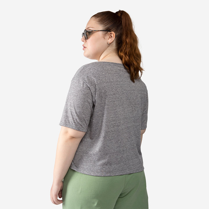 Camiseta Cropped Eco Plus Feminina - Preto