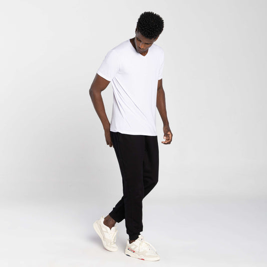 Tech T-Shirt Modal Gola V Masculina - Branco