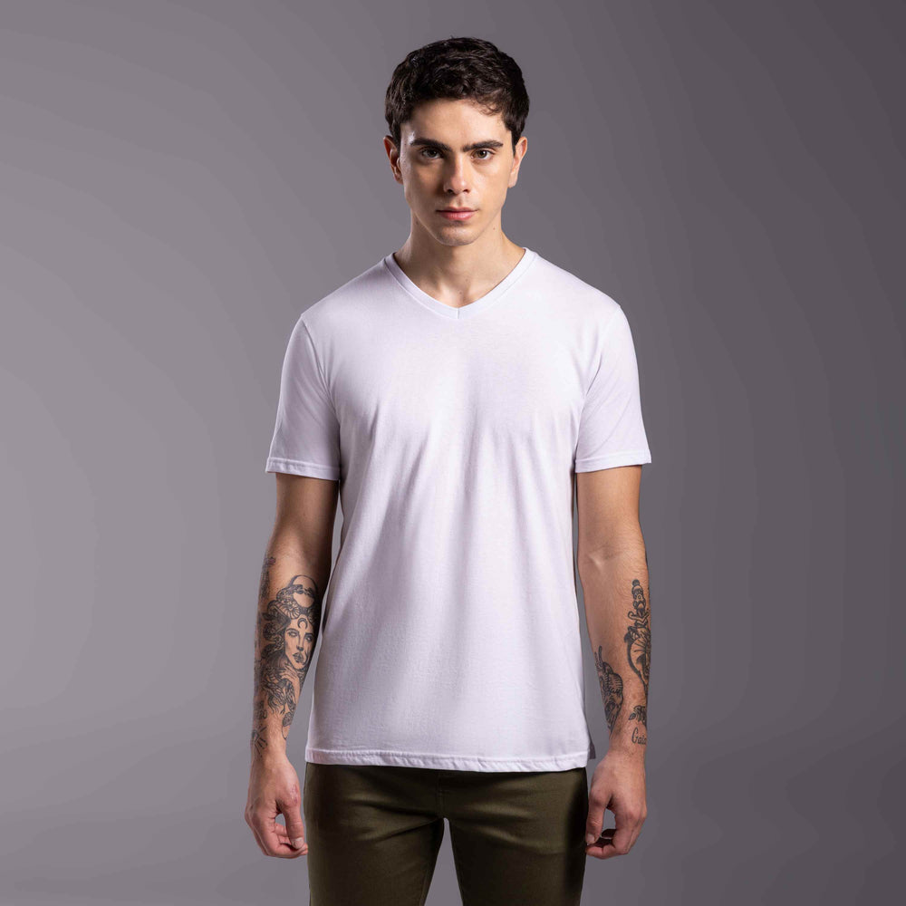 Tech T-Shirt Anti Odor Gola V Masculina - Branco