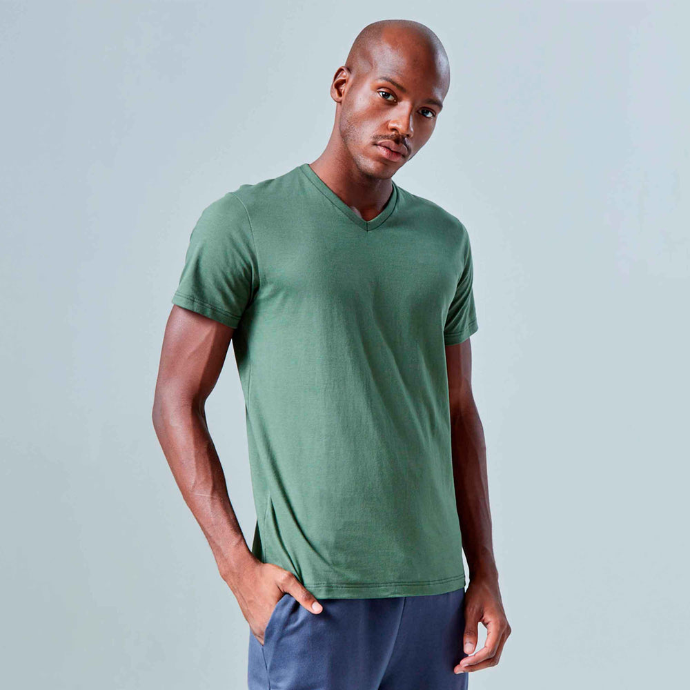 Tech T-Shirt Anti Odor Gola V Masculina - Verde Figo