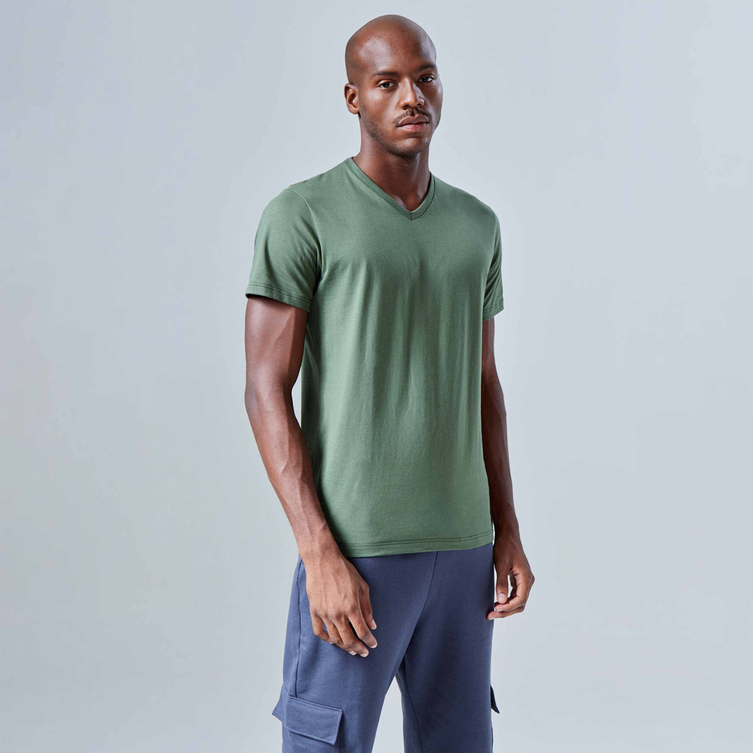 Tech T-Shirt Anti Odor Gola V Masculina - Verde Figo