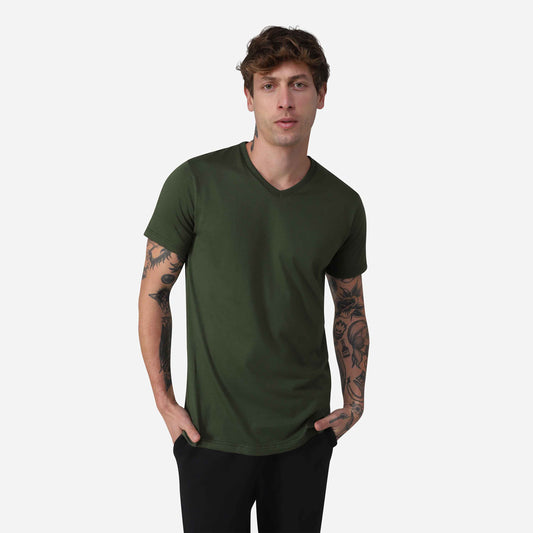 Tech T-Shirt Anti Odor Gola V Masculina - Verde Selva