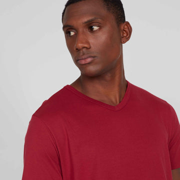 Tech T-Shirt Anti Odor Gola V Masculina - Vermelho Escarlate