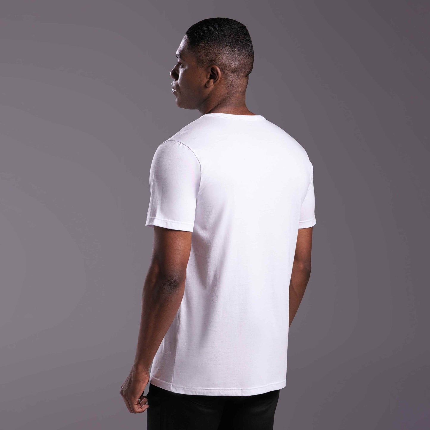 Tech T-Shirt Impermeável Gola V Masculina - Branco