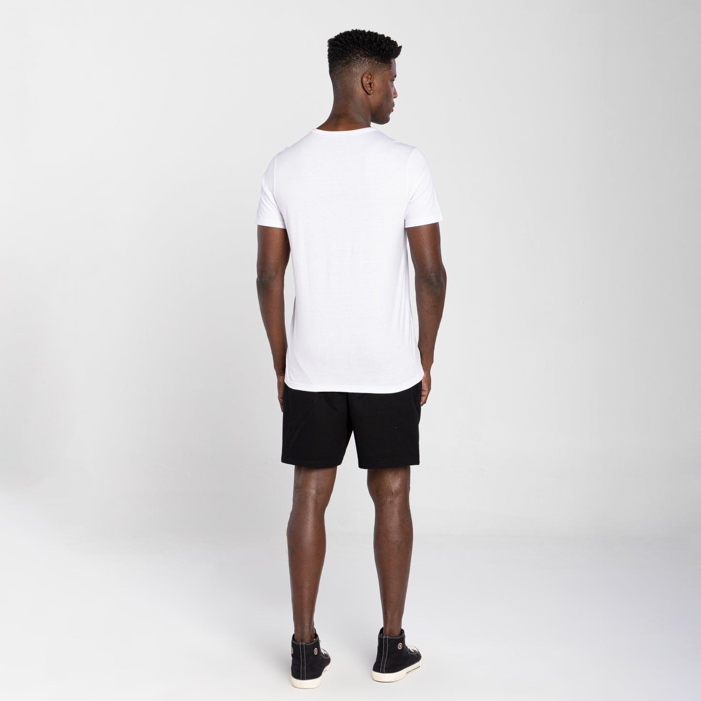 Tech T-Shirt Impermeável Gola V Masculina - Branco