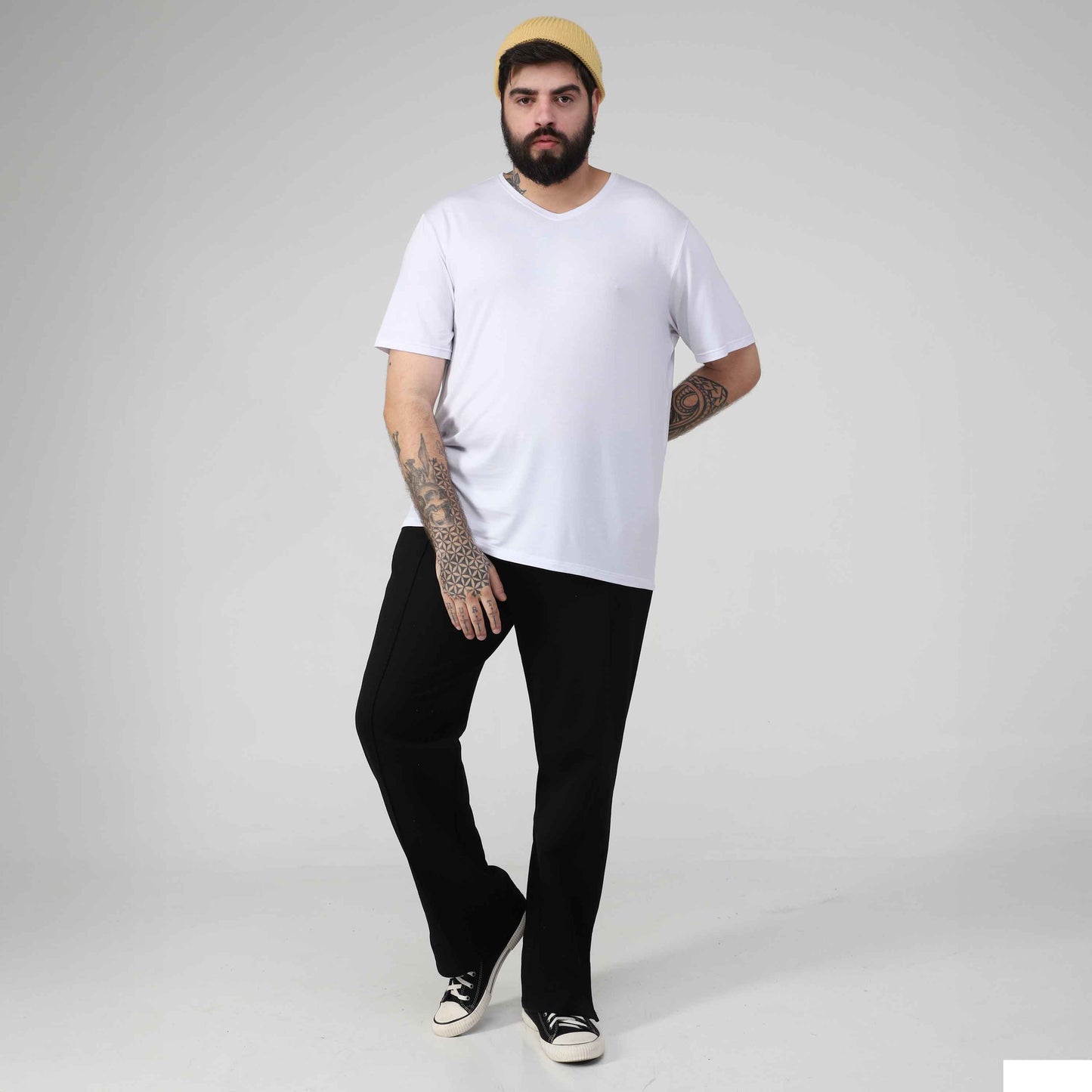 Tech T-Shirt Modal Gola V Plus Masculina - Branco