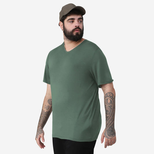 Tech T-Shirt Modal Gola V Plus Masculina - Verde Figo