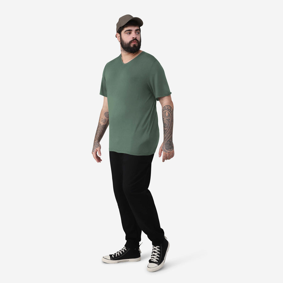 Tech T-Shirt Modal Gola V Plus Masculina - Verde Figo