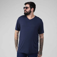 Tech T-Shirt Modal Gola V Plus Masculina - Azul Marinho