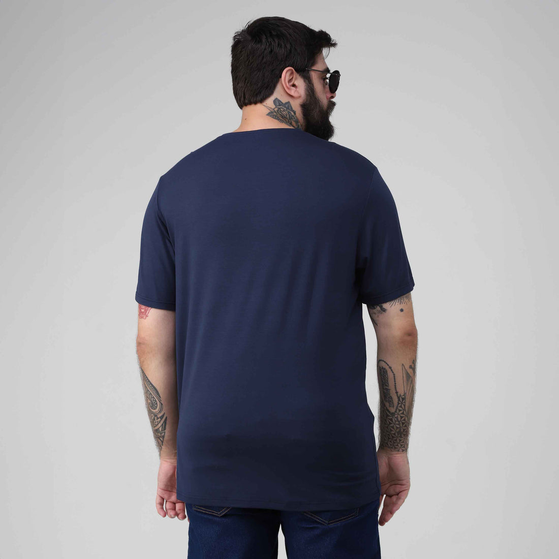 Tech T-Shirt Modal Gola V Plus Masculina - Azul Marinho