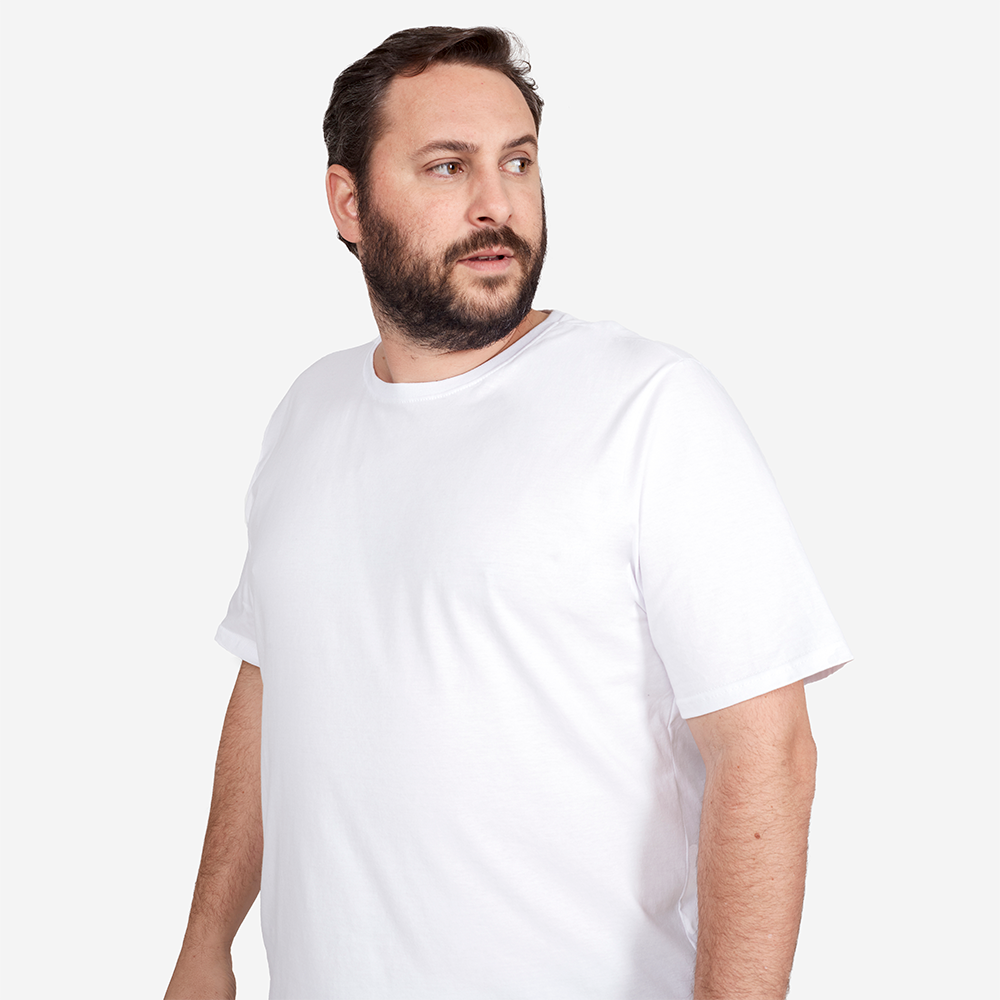 Tech T-Shirt Air Gola C Plus Size Masculina - Branco