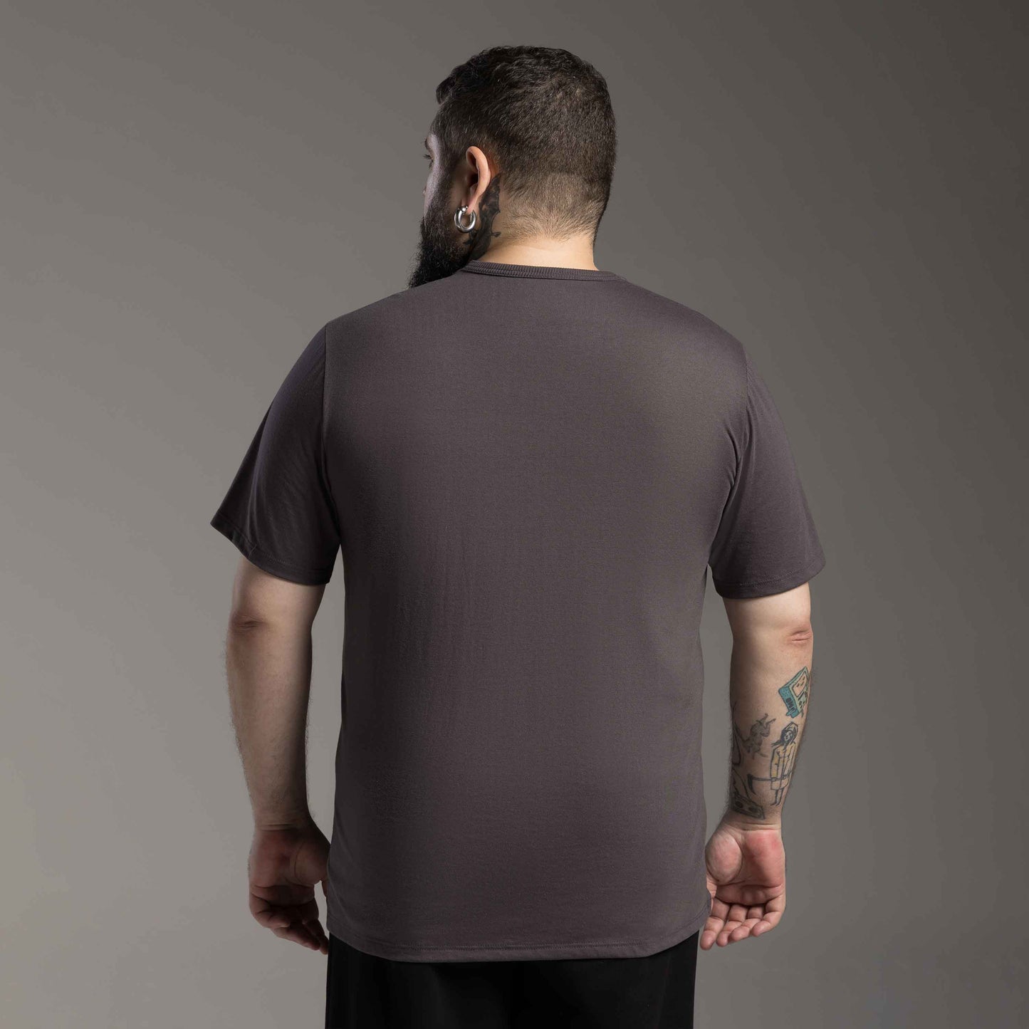 Tech T-Shirt Air Plus Masculina - Cinza Carvão