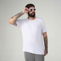 Tech T-Shirt Modal Plus Masculina - Branco