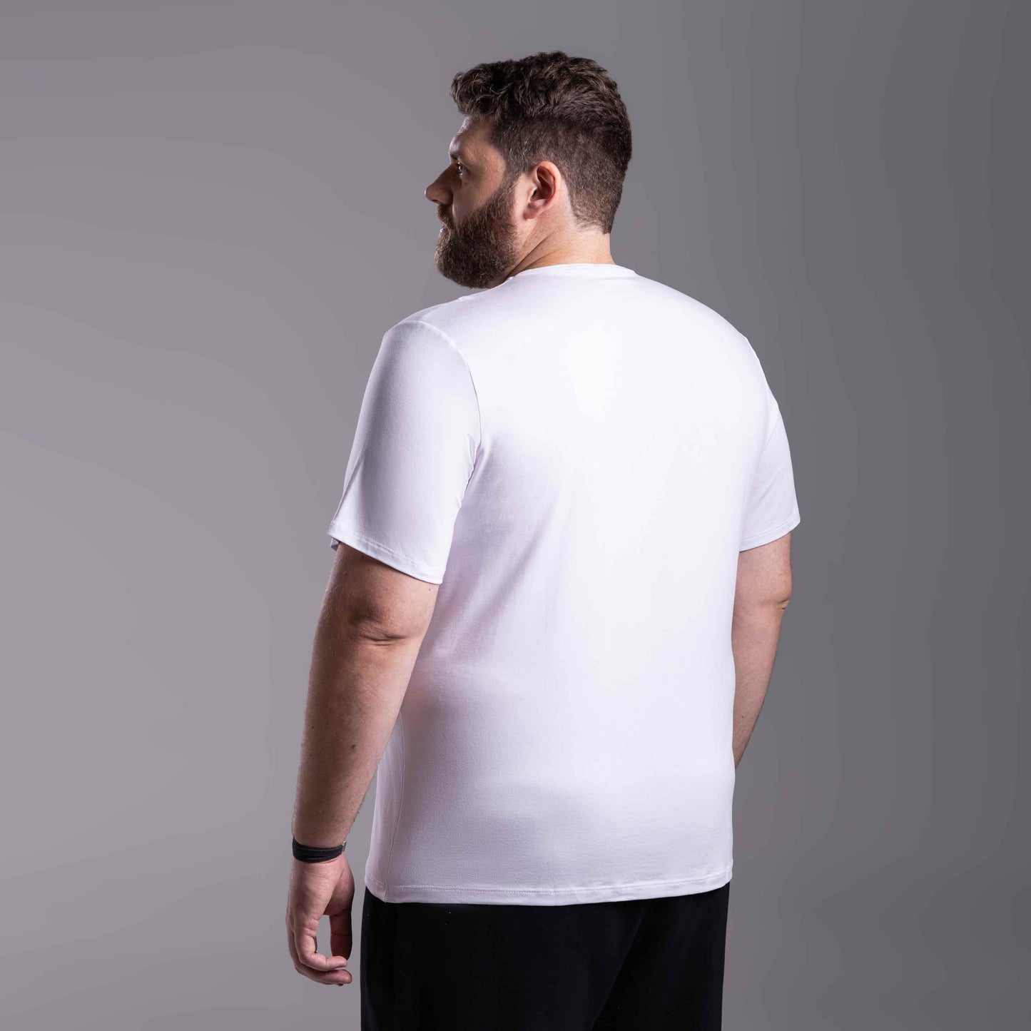 Tech T-Shirt Modal Plus Masculina - Branco