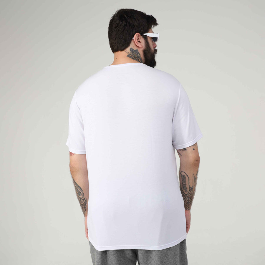 Tech T-Shirt Modal Plus Masculina - Branco