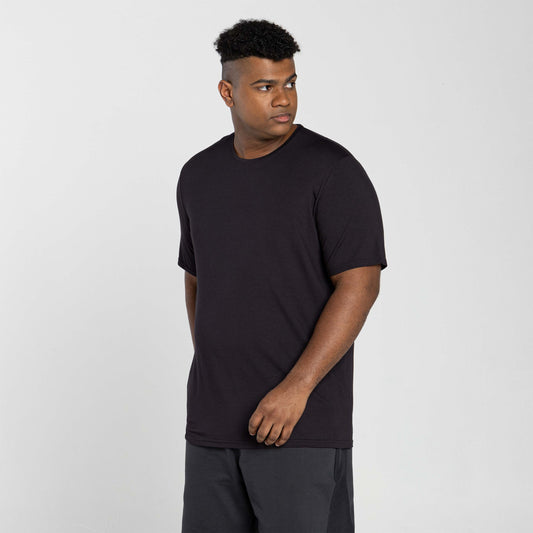 Tech T-Shirt Modal Plus Masculina - Preto