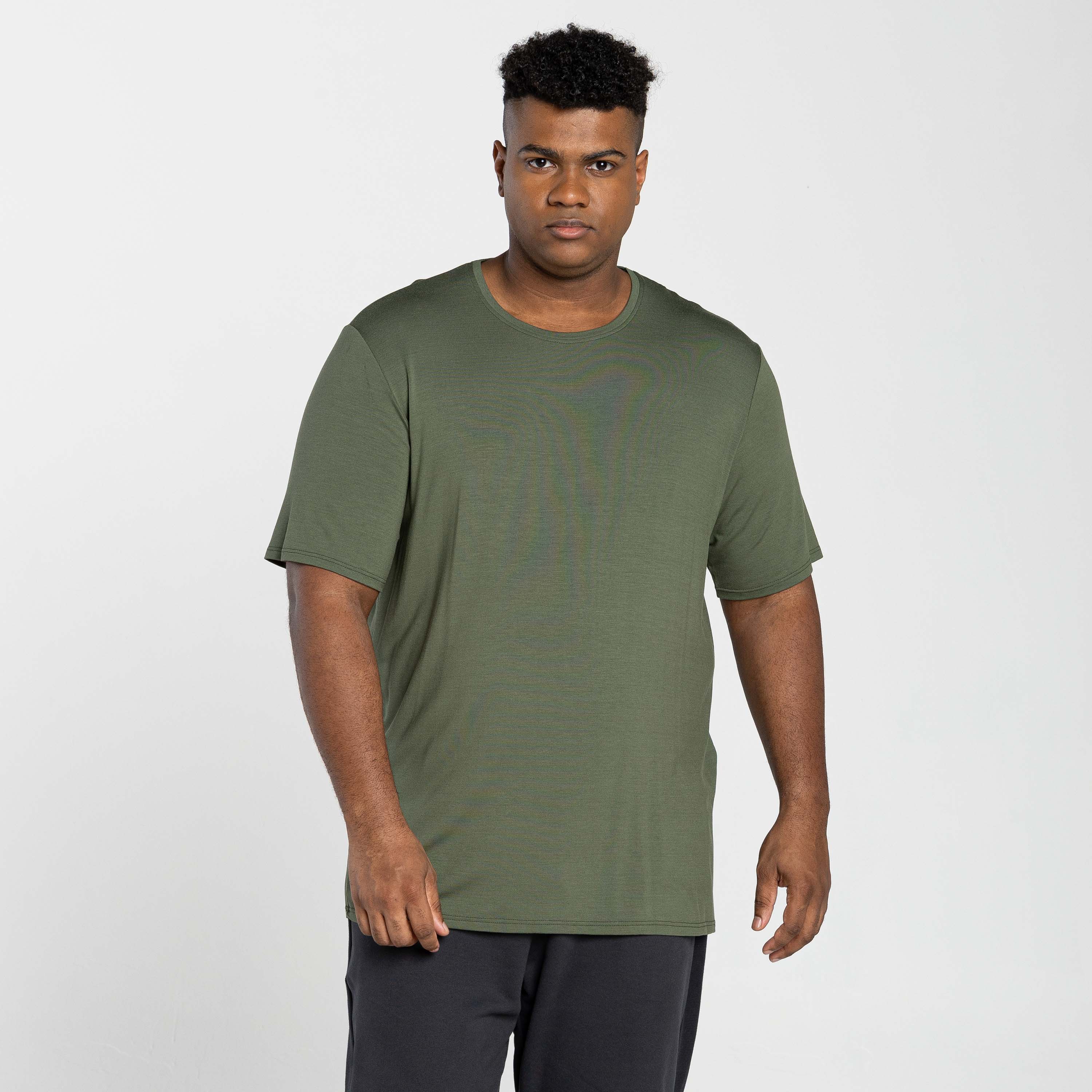 Tech T-Shirt Modal Plus Masculina - Verde Figo
