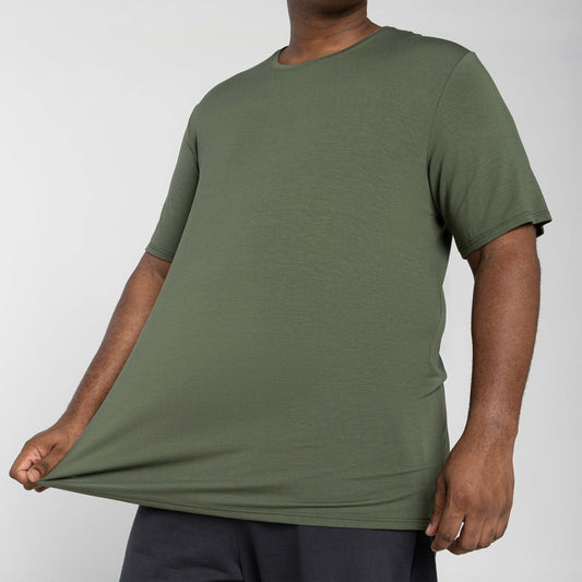 Tech T-Shirt Modal Plus Masculina - Verde Figo