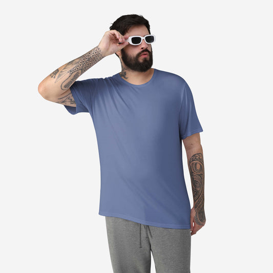 Tech T-Shirt Modal Plus Masculina - Azul Aviador