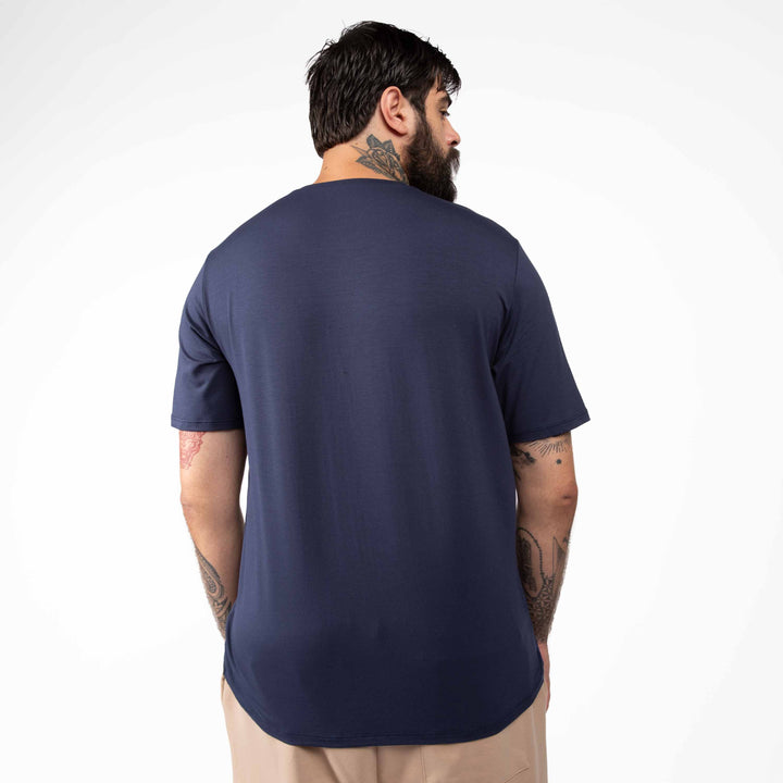 Tech T-Shirt Modal Plus Masculina - Azul Marinho
