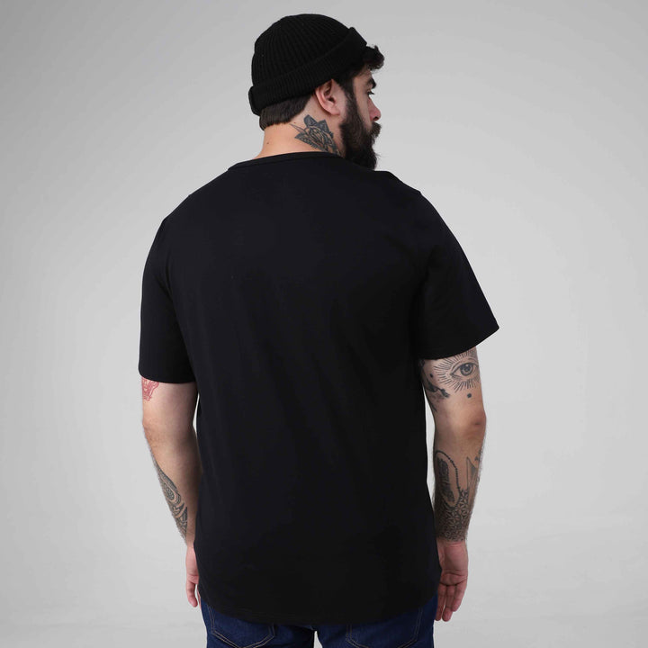Tech T-Shirt Impermeável Gola V Plus Masculina - Preto