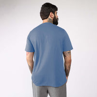 Tech T-Shirt Impermeável Gola V Plus Masculina - Azul Aviador