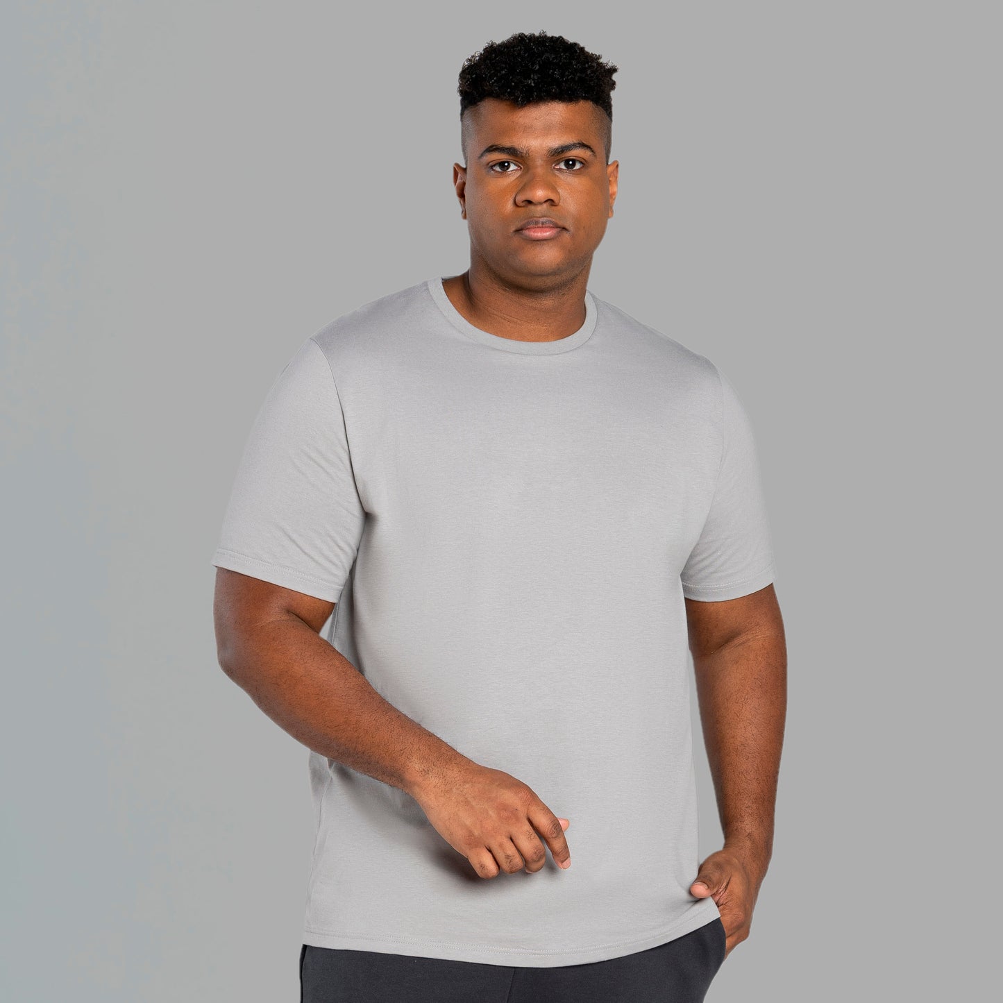 Tech T-shirt Impermeável Plus Masculina - Cinza Titanio