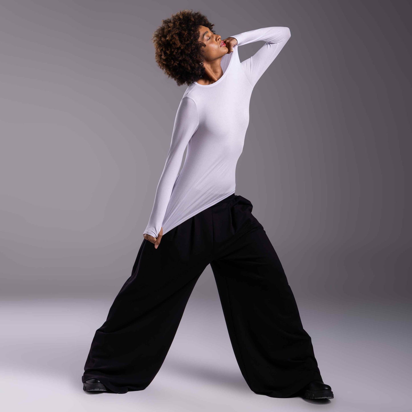 Tech T-Shirt Modal Manga Longa Feminina - Branco