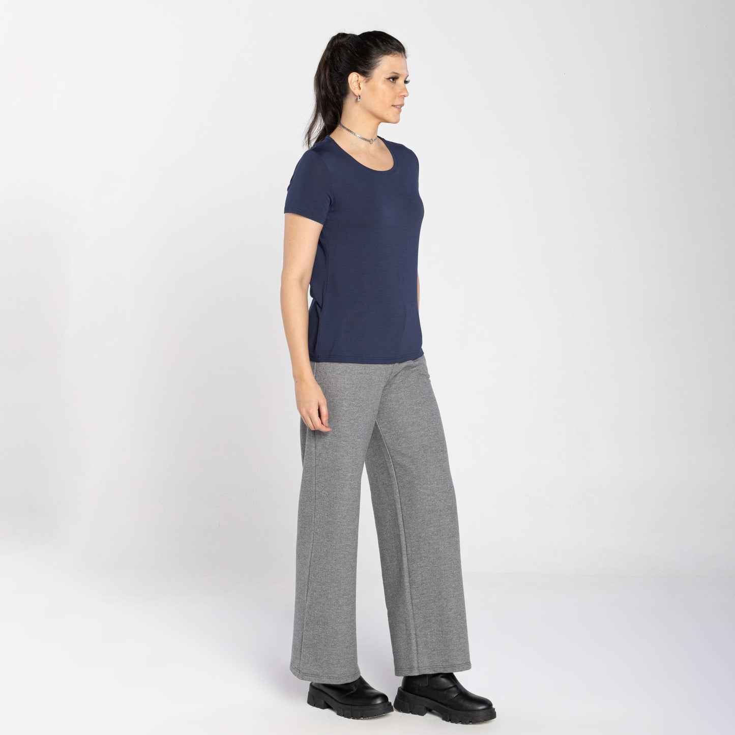 Tech T-Shirt Modal Feminina - Azul Marinho
