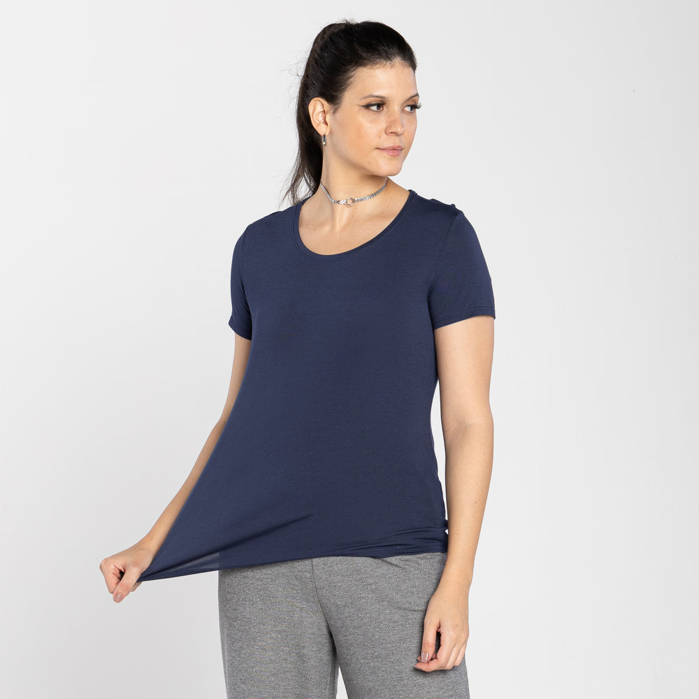 Tech T-Shirt Modal Feminina - Azul Marinho