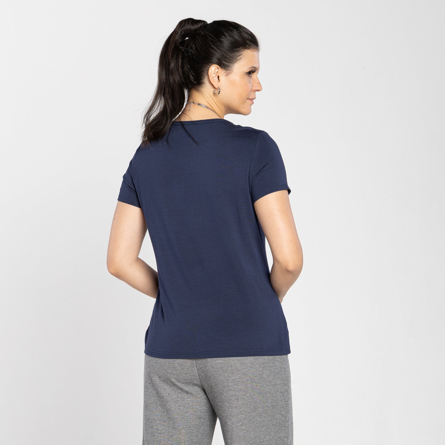 Tech T-Shirt Modal Feminina - Azul Marinho