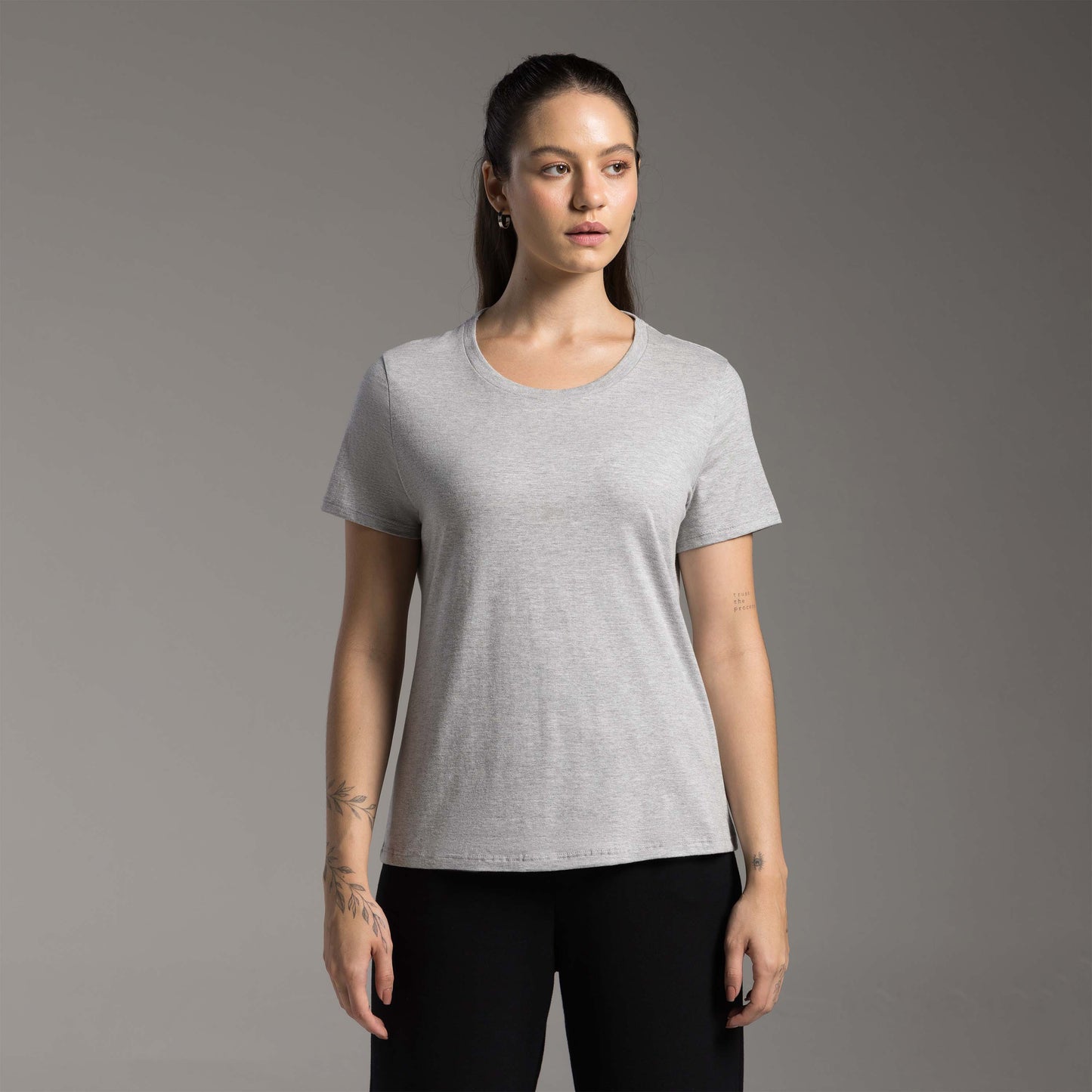 Tech T-Shirt Anti Odor Feminina - Mescla Claro