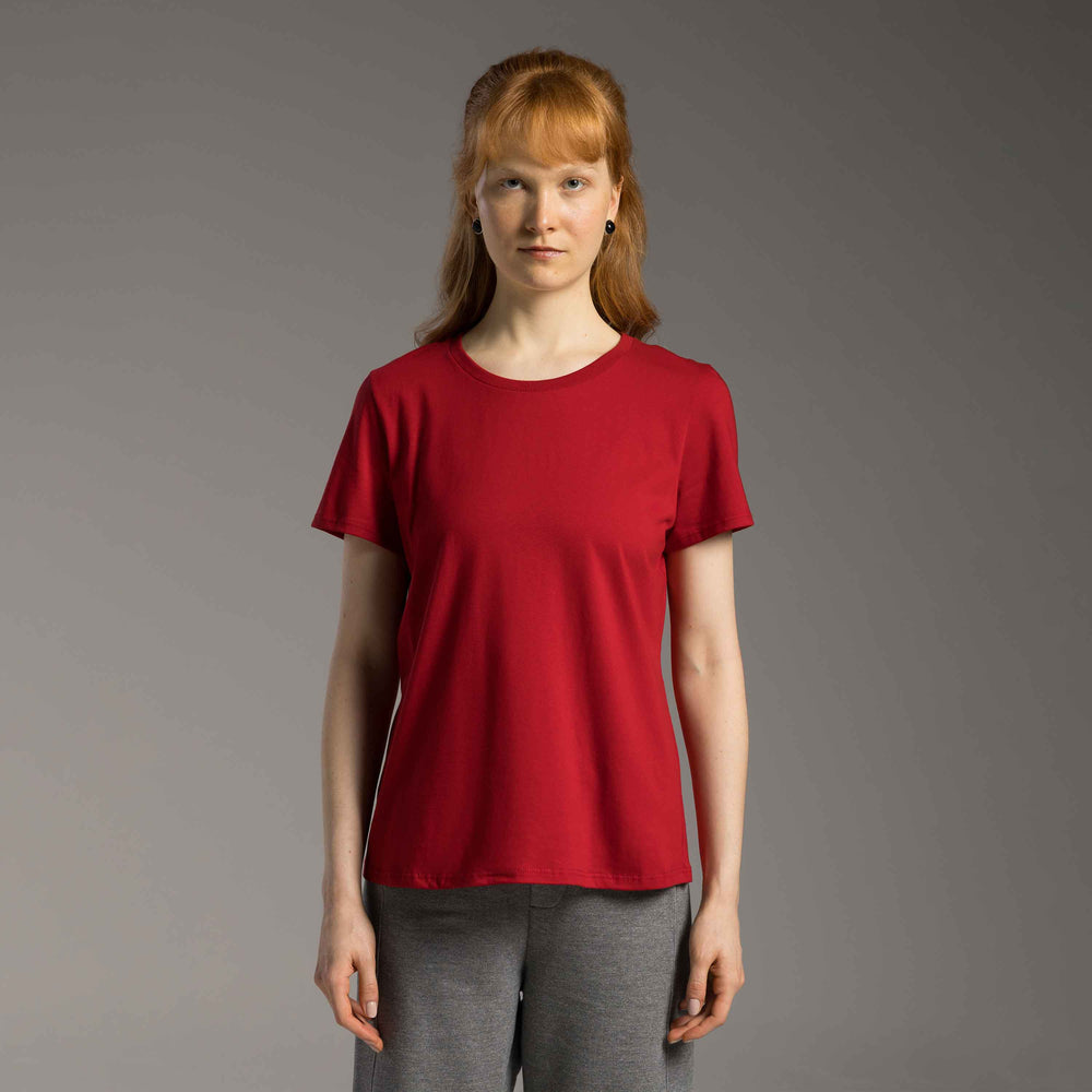 Tech T-Shirt Impermeável Feminina - Vermelho Hibisco