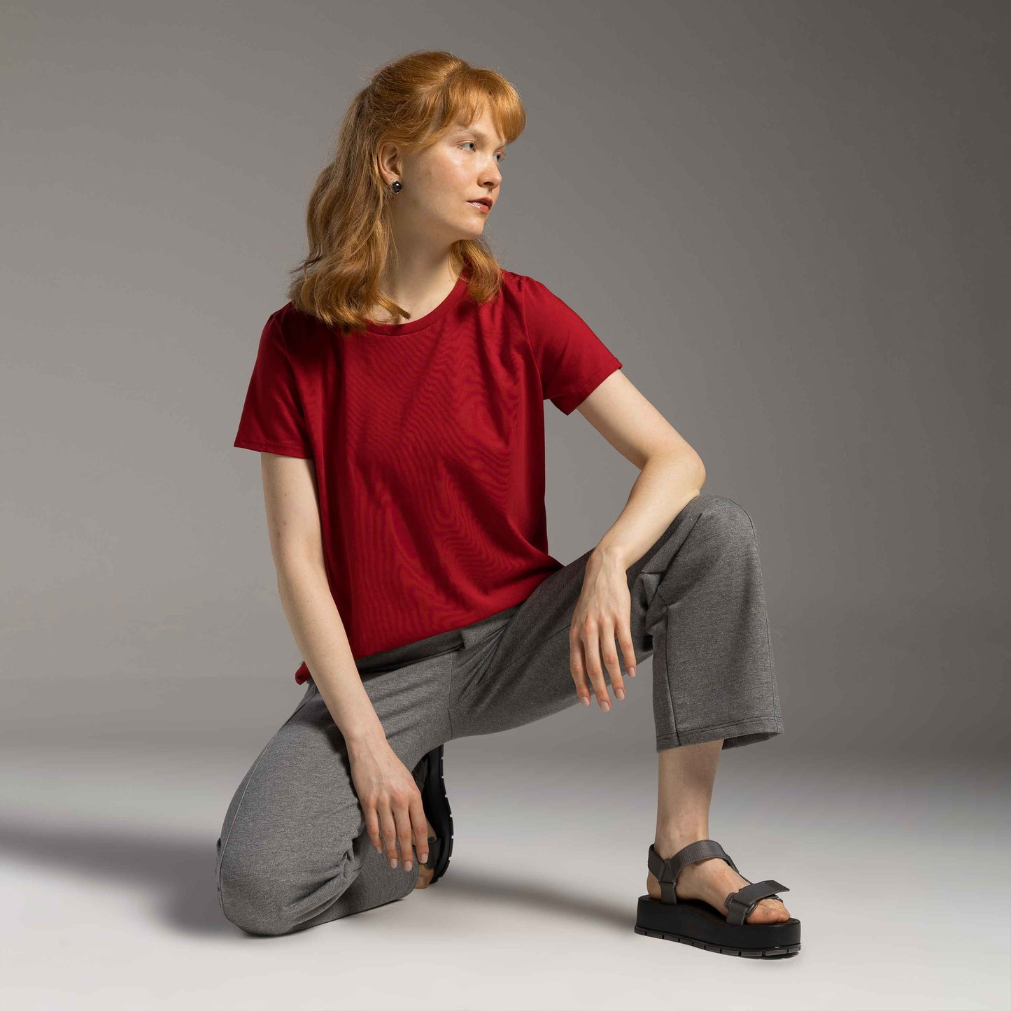 Tech T-Shirt Impermeável Feminina - Vermelho Hibisco