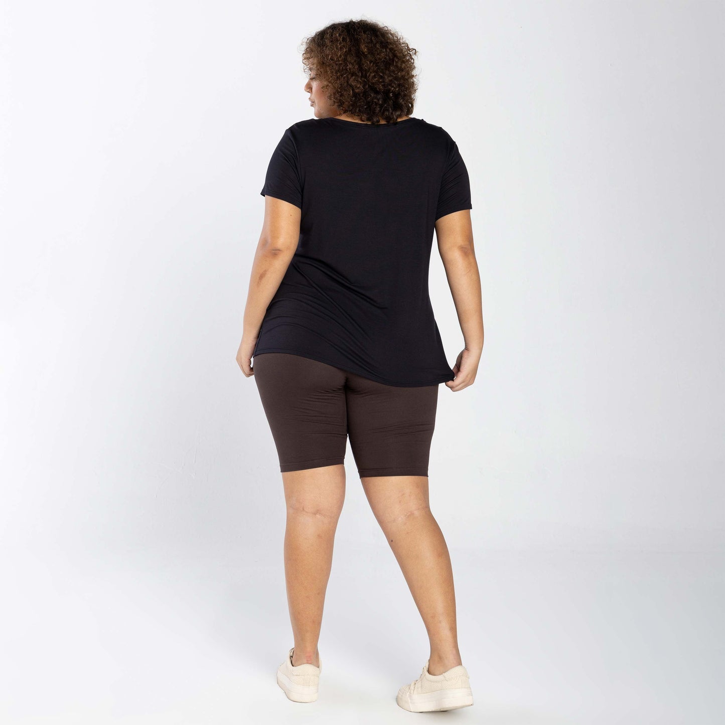 Tech T-Shirt Modal Plus Feminina - Preto