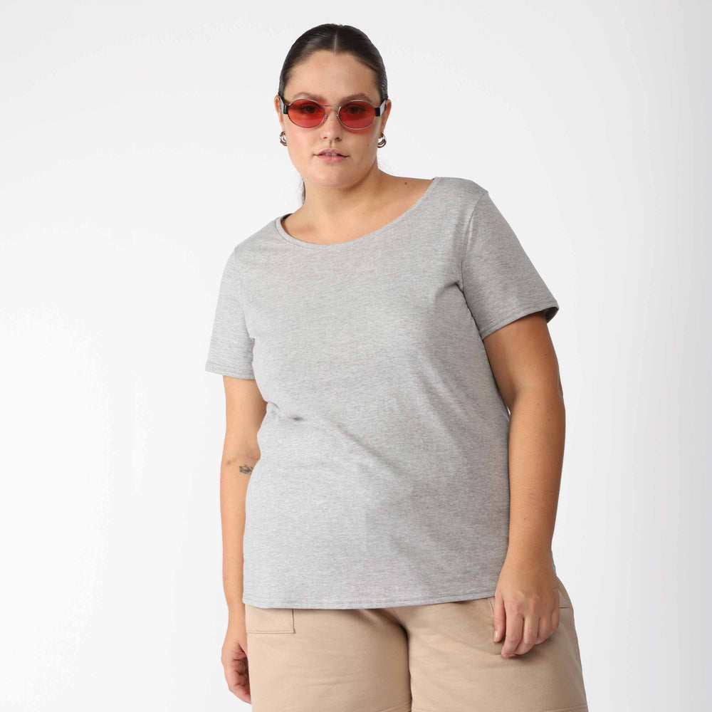 Tech T-Shirt Anti Odor Plus Feminina - Mescla Claro