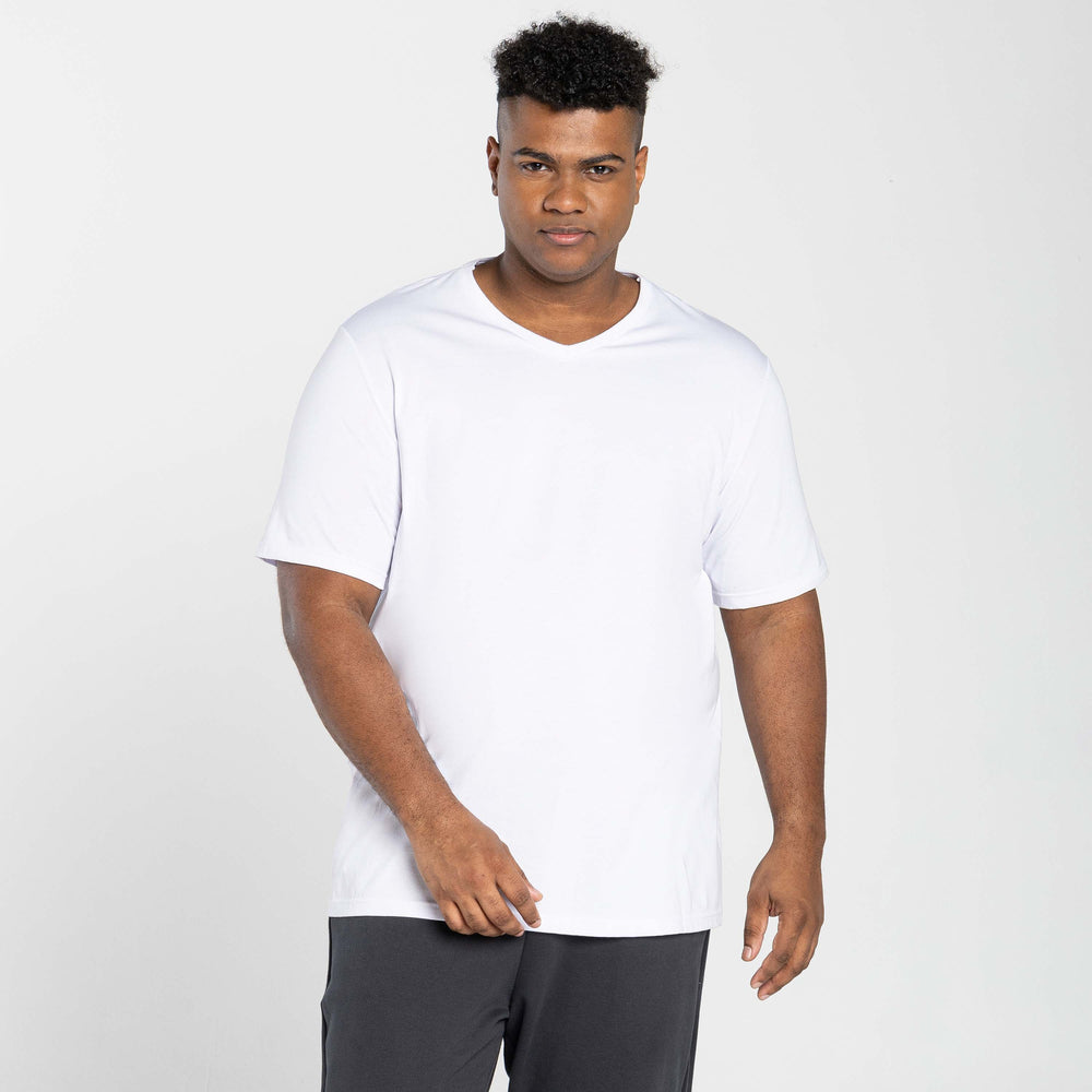 Tech T-Shirt Anti Odor Gola V Plus Masculina - Branco