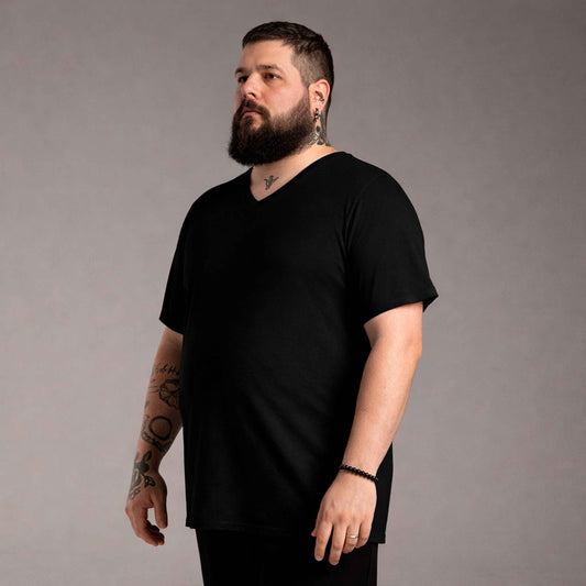 Tech T-Shirt Anti Odor Gola V Plus Masculina - Preto