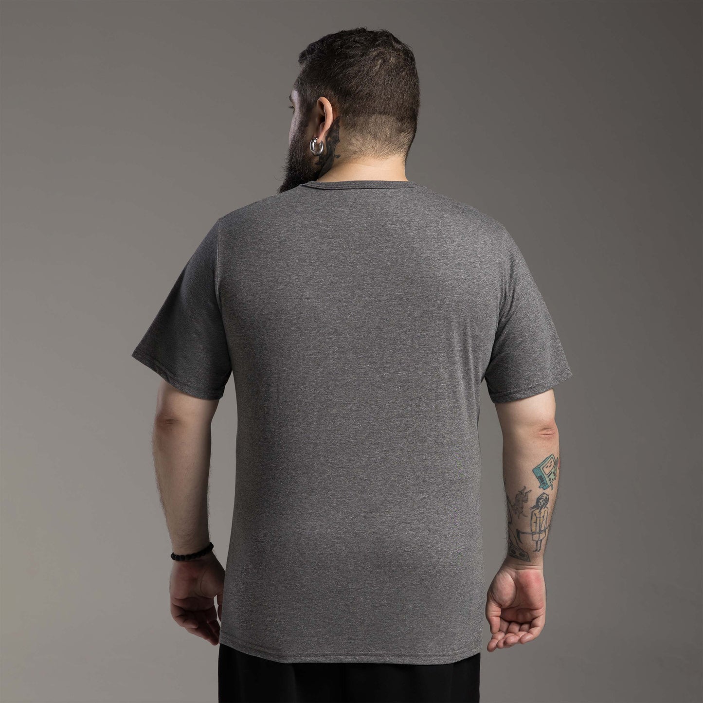 Tech T-Shirt Anti Odor Gola V Plus Masculina - Mescla Escuro