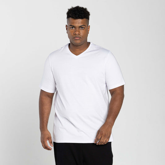 Tech T-Shirt Impermeável Gola V Plus Masculina - Branco