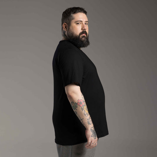 Tech T-Shirt NoLiquid Gola V Plus Masculina - Preto