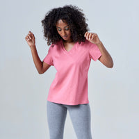 Tech T-Shirt Anti Odor Gola V Feminina - Rosa Blush