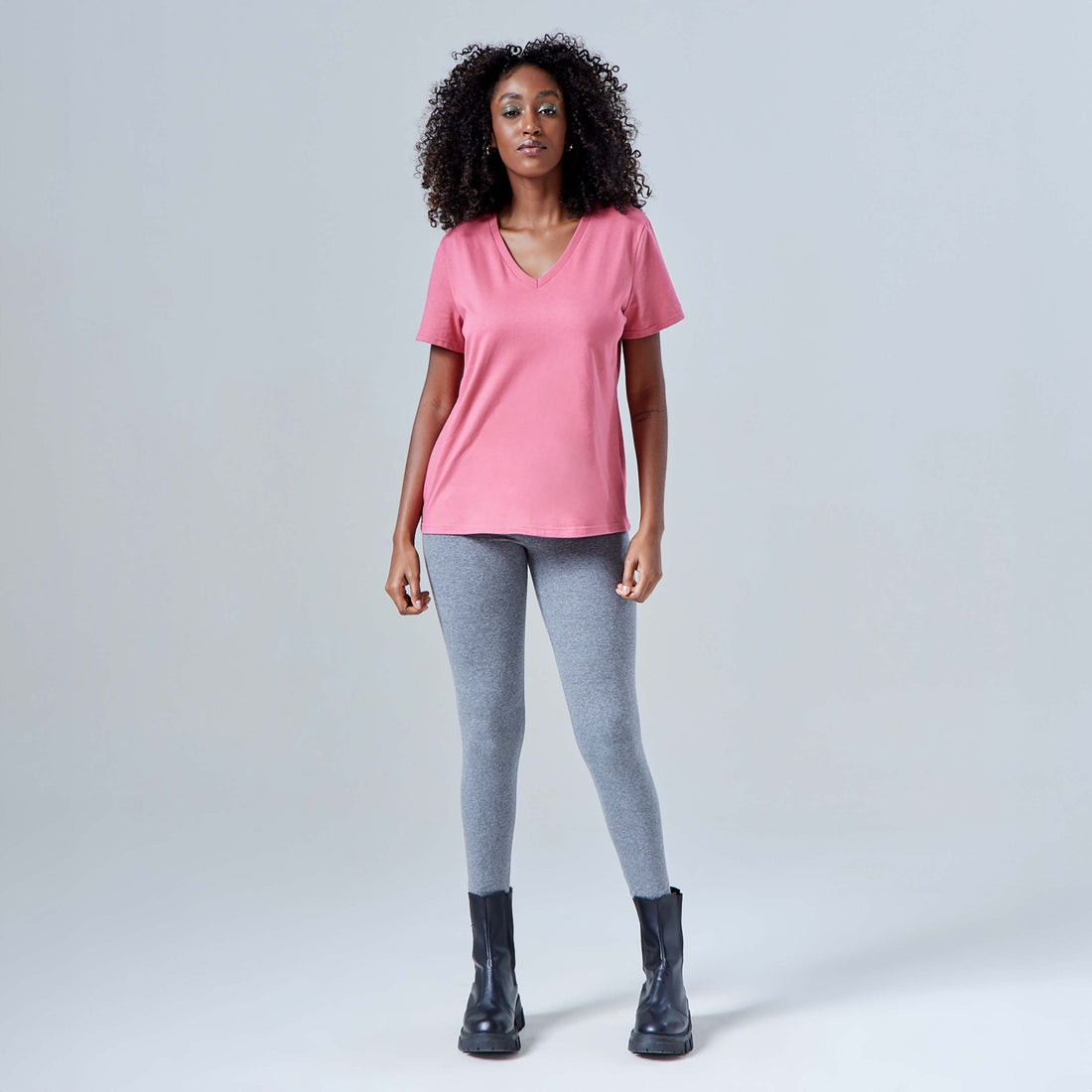 Tech T-Shirt Anti Odor Gola V Feminina - Rosa Blush