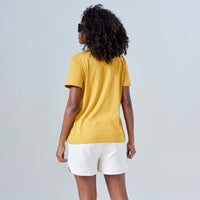 Tech T-Shirt Anti Odor Gola V Feminina - Amarelo Queimado