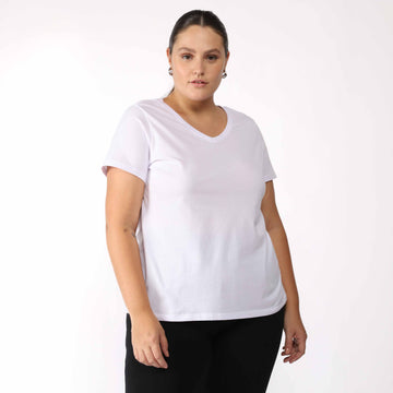 Tech T-Shirt Anti Odor Gola V Plus Feminina - Branco