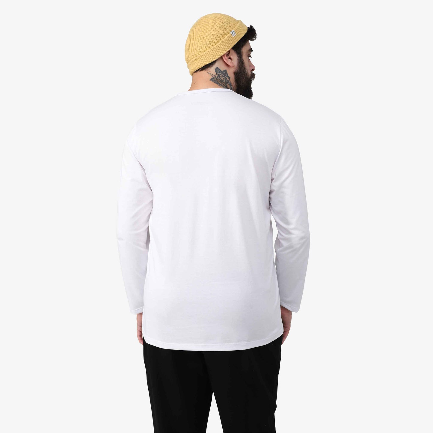 Tech T-Shirt Anti Odor Manga Longa Plus Masculina - Branco