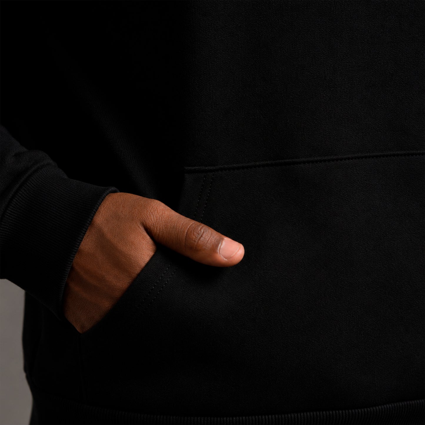 Blusão Tech NoLiquid Moletom Flanelado Capuz - Preto